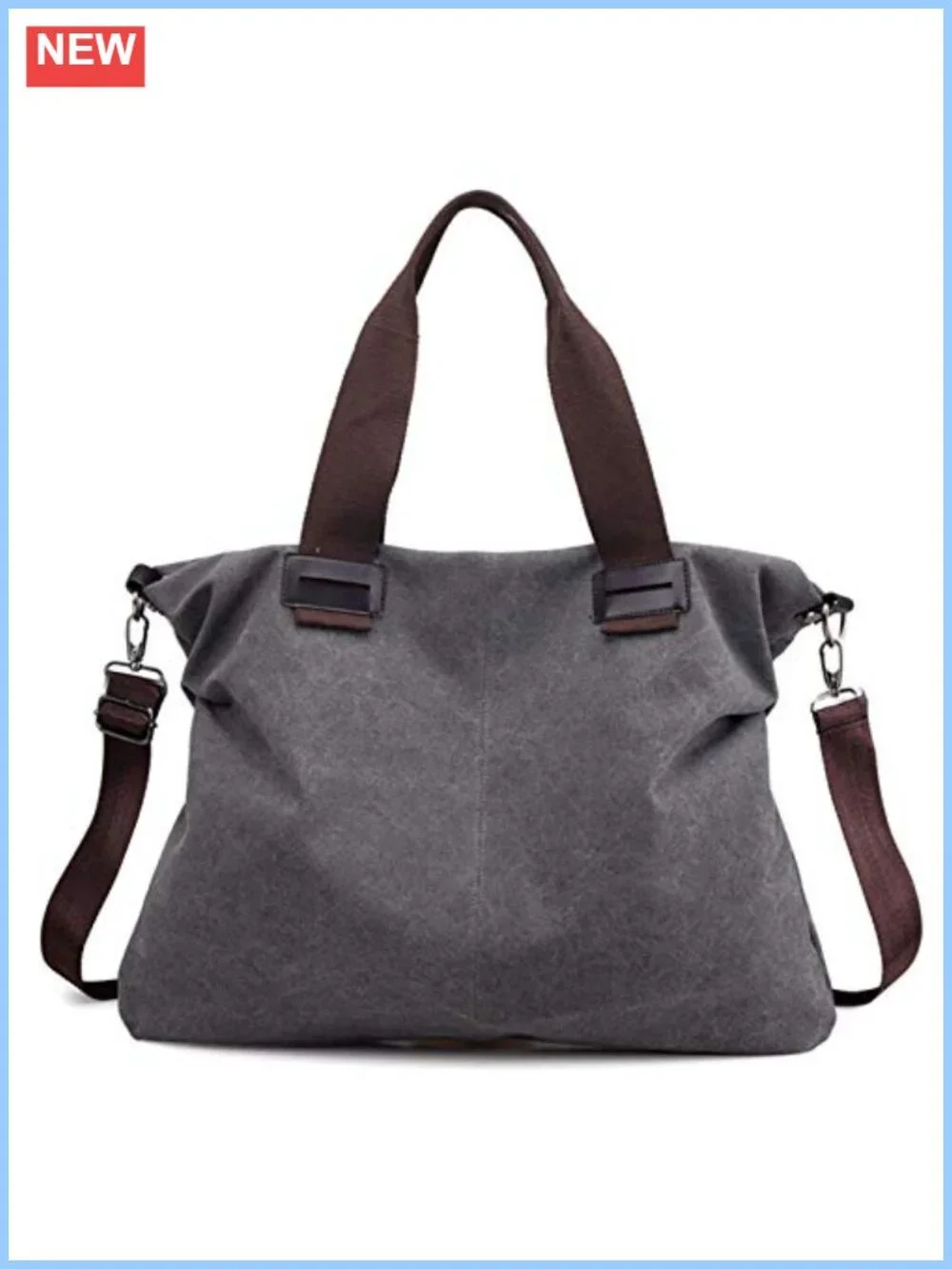 Canvas Tote Bag Shoulder Crossbody Purses Work Travel Handbag Hobo Bag